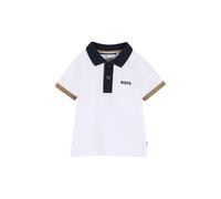 Boss polo neonato manica corta bianco