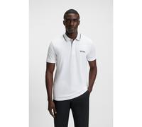 BOSS Polo Paddy dinamica regular fit in piqué elasticizzato ad asciugatura rapida - Style Paddy Pro, 50469102 Bianco 5XL