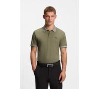 BOSS Polo Paddy in cotone elasticizzato con sistema di gestione dell'umidità - Style PL_GOC Chip Paddy, 50554583 Oliva S