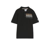 BOSS Polo per bambini in cotone elasticizzato con righe tipiche del marchio - Style J52013/09B06A, J52013 Nero 150