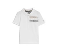 BOSS Polo per bambini in cotone elasticizzato con righe tipiche del marchio - Style J52100/10P03A, J52100 Bianco 74