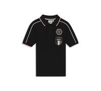 BOSS Polo per bambini in piqué di cotone con dettagli a contrasto - Style J52695/09B12A, J52695 Nero 126