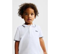 BOSS Polo per bambini in piqué di cotone con logo stampato - Style J05P13/09B03A, J05P13 Bianco 86