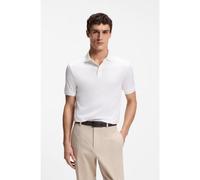 BOSS Polo regular fit in cotone mercerizzato italiano - Style L-Perry 14, 50494980 Bianco S