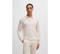 BOSS Polo regular fit in maglia di lana vergine - Style Lancione, 50476355 Bianco XXL