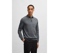 BOSS Polo regular fit in maglia di lana vergine - Style Lancione, 50476355 Grigio XXL