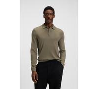 BOSS Polo regular fit in maglia di lana vergine - Style Lancione, 50476355 Marrone L