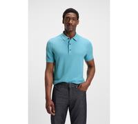 BOSS Polo regular fit in maglia di misto cotone - Style H-Iannotti, 50543148 Celeste M