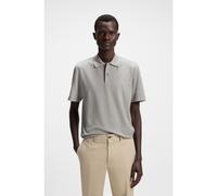 BOSS Polo regular fit in misto cotone e seta - Style L-Perry 88, 50549163 Grigio chiaro M