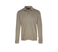 BOSS Polo a maniche lunghe in cotone intrecciato con logo - Style Pado 30, 50468392 Marrone chiaro XXXL