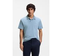 BOSS Polo relaxed fit in cotone intrecciato con logo grafico - Style Pe_Techno, 50559146 Celeste M