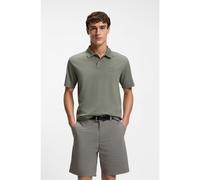 BOSS Polo relaxed fit in cotone intrecciato con logo grafico - Style Pe_Techno, 50559146 Grigio XXXL