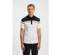 BOSS Polo slim fit in cotone elasticizzato ad asciugatura rapida - Style Paule GOC, 50544477 Bianco / Nero XXXL