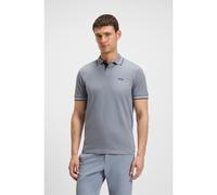BOSS Polo slim fit in cotone elasticizzato con logo - Style Paul, 50506193 Grigio S