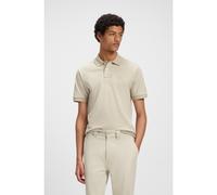 BOSS Polo slim fit in cotone elasticizzato con toppa con logo - Style Passenger, 50507803 Beige chiaro 4XL