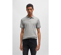 BOSS Polo slim fit in cotone elasticizzato con toppa con logo - Style Passenger, 50507803 Grigio chiaro L