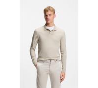 BOSS Polo slim fit in cotone elasticizzato con toppa con logo - Style Passerby, 50507704 Grigio chiaro M