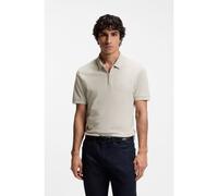 BOSS Polo slim fit in cotone elasticizzato con toppa con logo - Style Passerzip, 50537507 Beige chiaro L