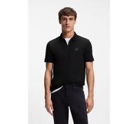BOSS Polo slim fit in cotone elasticizzato con toppa con logo - Style Passerzip, 50537507 Nero XXL