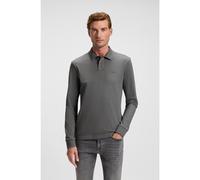 BOSS Polo slim fit in piqué di cotone elasticizzato - Style Passerby, 50507704 Grigio M