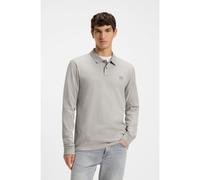 BOSS Polo slim fit in piqué di cotone elasticizzato - Style Passerby, 50507704 Grigio XXL