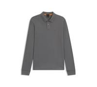 BOSS Polo slim fit in piqué di cotone elasticizzato - Style Passerby, 50507704 Grigio XXXL