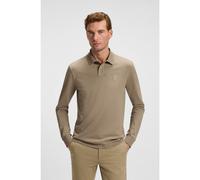 BOSS Polo slim fit in piqué di cotone elasticizzato - Style Passerby, 50507704 Marrone chiaro M