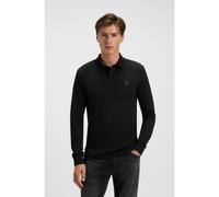 BOSS Polo slim fit in piqué di cotone elasticizzato - Style Passerby, 50507704 Nero XS