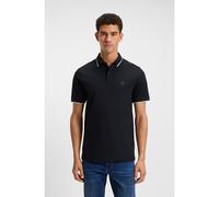 BOSS Polo slim fit in piqué di cotone elasticizzato - Style Passertip, 50507699 Blu scuro S