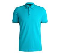 BOSS Polo paddy in piqué di cotone con logo sul sottocollo - Style Paddy, 50469055 Turchese L