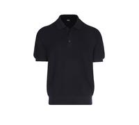 BOSS Maglione regular fit in tessuto strutturato con colletto polo - Style H-Lurazio, 50565506 Blu scuro L
