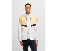 BOSS Porsche x BOSS Giubbotto idrorepellente a blocchi di colore - Style Clasher_PS, 50531386 Bianco / Giallo 46