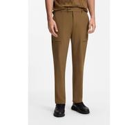 BOSS Porsche x BOSS Pantaloni regular-fit in tessuto elasticizzato - Style TR_PS Icons 70 Flex, 50565234 Marrone 46