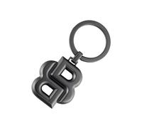 BOSS Portachiavi con monogramma a doppia B color canna di fucile opaco - Style Key ring Double B Matt Gun, 58451244 Grigio scuro pz.