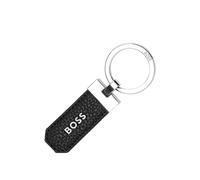 BOSS Portachiavi in pelle martellata con loghi in confezione regalo - Style Key ring Classic Grained Black, 58131048 Nero pz.