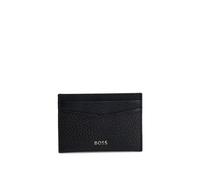BOSS Portatessere in pelle martellata con scritta del logo in metallo - Style New Crosstown_Cardc., 50529515 Nero pz.