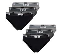 BOSS Power Slips Briefs - Mutande da uomo, in cotone elasticizzato, confezione da 6, colore: Multicolore, dimensioni della biancheria: S, articolo: -061 Open Grey, -061 grigio aperto, Taglia unica