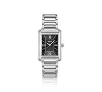 BOSS Principle orologio elegante con quadrante nero e bracciale a maglie ad H - Style PRINCIPLE DRESS, 58565048 Color argento pz.