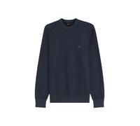 BOSS Maglione in cotone piqué con patch con logo - Style Anion_S, 50527584 Blu scuro L