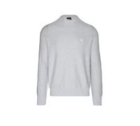 BOSS Maglione in cotone piqué con patch con logo - Style Anion_S, 50527584 Grigio chiaro XL