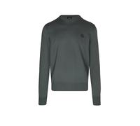 BOSS Maglione in misto cotone con patch con logo - Style Kanovano_S, 50527583 Verde scuro XL