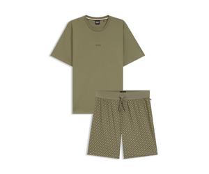 Boss Relax Short Set 10269542 01 Pigiama, Verde 349open, S Uomo