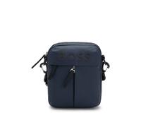 BOSS Reporter bag in similpelle con logo tono su tono - Style Stormy_NS_Zip, 50516893 Blu scuro pz.