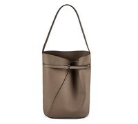 Boss Revers Borsa a sacco Vera Pelle 25 cm grigio