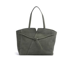 BOSS Revers Borsa shopper oliva, pelle scamosciata, donna