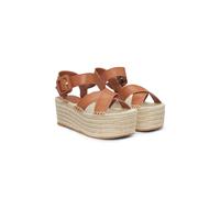 BOSS Sandali in pelle con plateau - Style Machica_Pltsan_LTBK, 50542356 Marrone 37