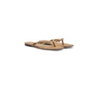 BOSS Sandali infradito in pelle con monogramma Double B - Style Charlize_Thong10_VC, 50542228 Beige 36
