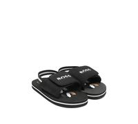 Boss sandali neonato con fascia logata nero