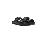 BOSS Sandali slider in pelle con doppia fascetta con fibbia - Style Freyah_Slide_VCBK, 50542329 Nero 38
