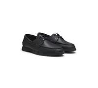 BOSS Scarpe da barca in pelle martellata - Style Sienne_Boat_grlt, 50570584 Nero 46